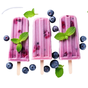 Blueberry Yogurt Popsicles